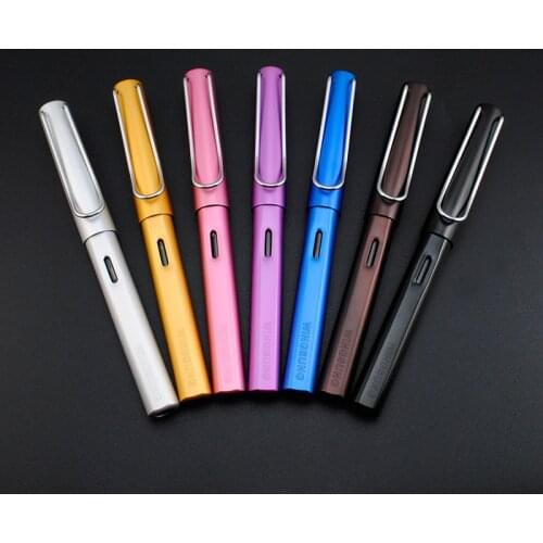 Wingsung Big Clip ABS Metal Fountain Pen EF F Nib Ink Pens for Writing Student Handwriting Practice School Office Supplies