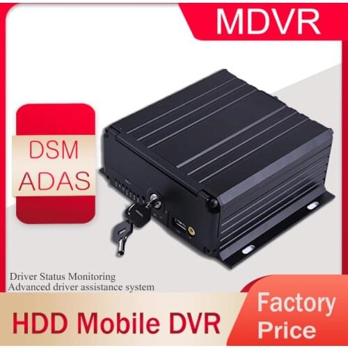 HDD Mobile DVR 8 Channel 4G Car Dvr with ADAS System DMS Driver Fatigue Sensor