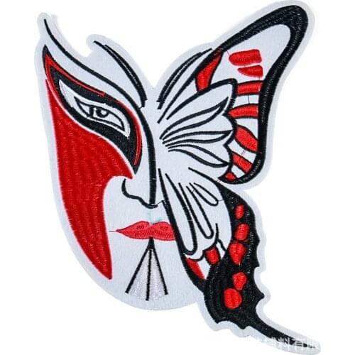 Butterfly Patches Peking Opera Embroidery Bird Ethnic Chinese Style Patches for Clothing Bag DIY Sewing Accessories Parches