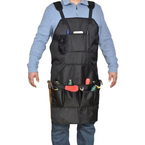 Multi Pockets Tool Apron Garden Art Adjustable Belt Storage Aprons Durable Waterproof Toolkit Bag for Man Woman Women Work Apron
