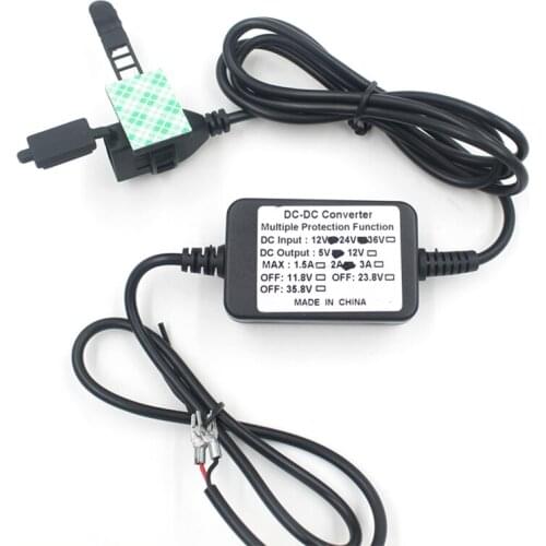 New waterproof car motorcycle car phone charger USB car charger 12V to 5v step-down module 2A For All Mobile Phone dfdf