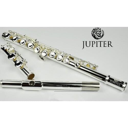 New Flute JUPITER JFL-511ES music instrument 16 over E-Key Silver C Tune flute playing music professional level with Case