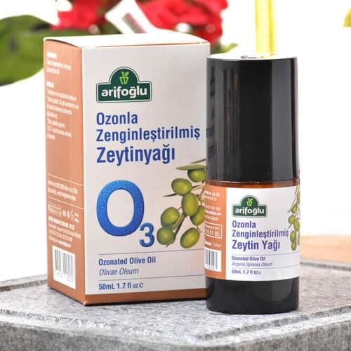 Arifoglu Ozonated Olive Oil 50 Ml Acne Eczema Psoriasis Anti-Aging Skin Burns Moisturizer Insect Bites Wrinkles Cellulite