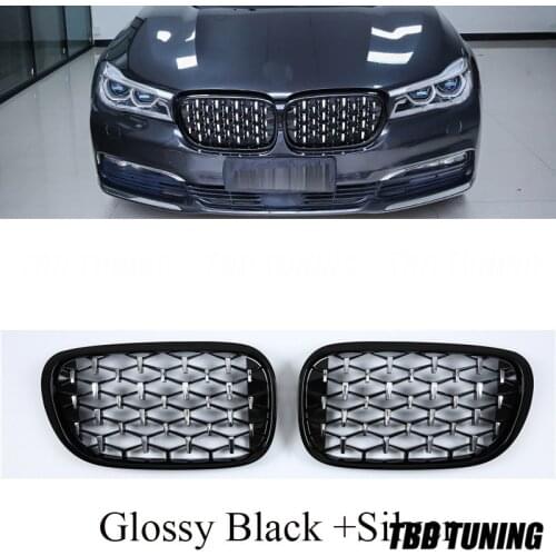 Front Grills For BMW 7 Series G11 G12 2017 2018 2019 730 Li 740Li 750Li Meteor Shower Style Kindey Grille Decorative Accessories