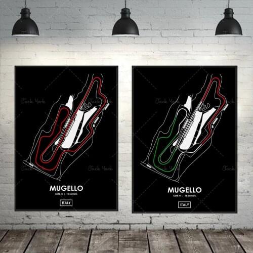 Mugello - Italy Track Map Poster
