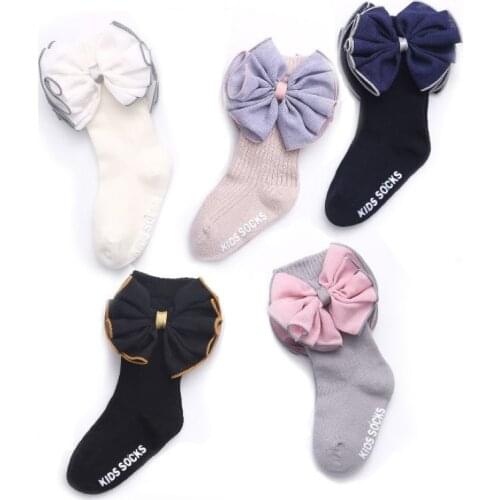 Baby girls high quality socks Knee High winter Socks Kids Cute Princess Fashion Cotton Long Socks Baby Girls Sprint Autumn socks