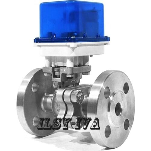 G1/2" flange stainless steel motorized ball valve,DN15 DC12V/24V