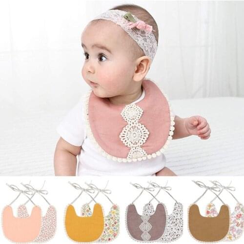 1PC Newborn Baby Boys Girls Cute Saliva Towel Feeding Smock Infant Burp Baby Eating Accessory Cotton Bib Dribble Bandana Scarf