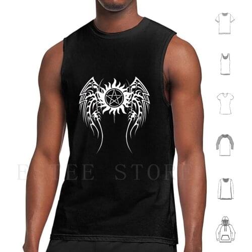 Supernatural Tank Tops Vest Sleeveless Mark Of Cain Supernatural Dagger Of Cain Dagger Mark Angel Castiel Dean