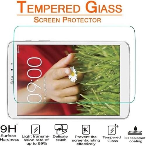 For LG G Pad 8.3" V500 8.3 inch Toughened Tempered Glass Film Explosion-Proof Screen Protector Cover 9H 2.5D 0.3mm