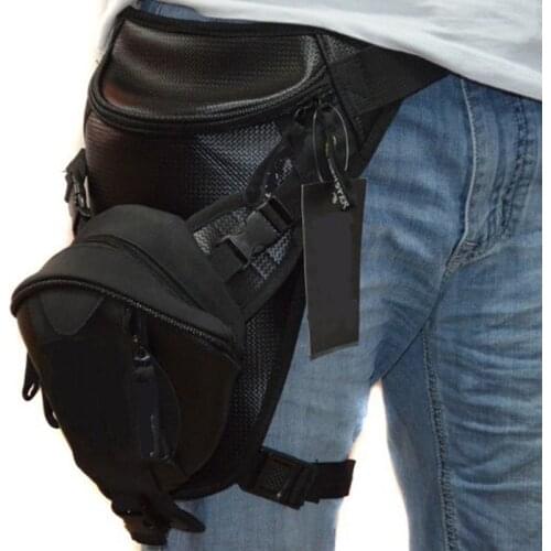 High Quality Microfiber Men Rider Leg Fanny Bag Hip Drop Travel Military Belt Waist Pack Trekking Motorcycle Assault Bum Bags