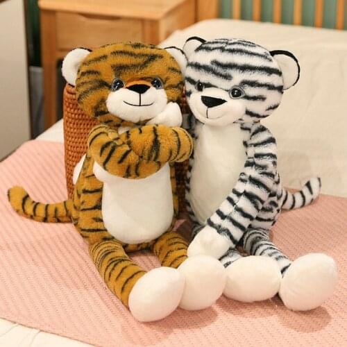 1pc 65cm Lovely Baby Girls Appease Tiger Plush Toys Kawaii Animal Tiger Dolls Stuffed Soft Pillow for Children Birthday Gifts