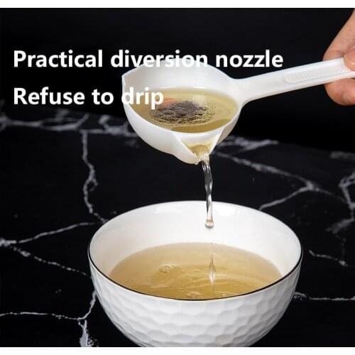 1Pcs Soup Filter Oil Separation Spoon Kitchen Stuff Accessories Filter Oil Skimmer Artifact Oil For Kitchen Tools Household HOT