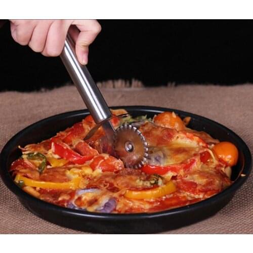 1pcs Stainless Steel Pizza Single Wheel Cut Tools practical Household Pizza Knife Cake Tools Wheel Use For Waffle Cookies
