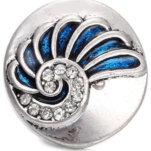 10pcs/lot Angel Wing 18MM Snap Button Jewelry Crystal Snap Buttons Fit Snap Bracelet Bangle for Women Accessory
