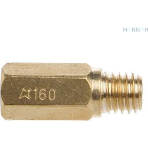 160# PWK mian jet 20pcs/lot Motorcycle Keihin carburetor Hexagon main injectors Nozzle can be used PWK FCR OKO KOSO etc