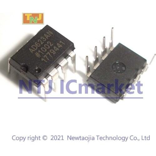 2 PCS AD623ANZ DIP-8 AD623AN AD623 Single-Supply Rail-to-Rail Low Cost Amplifier IC CHIP