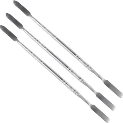 3pcs Stainless Steel Mixing Spatula Tool Spatuler Rod Dental Nail Art Makeup Foundation Eyeshadow Mixing Stick Color Tools