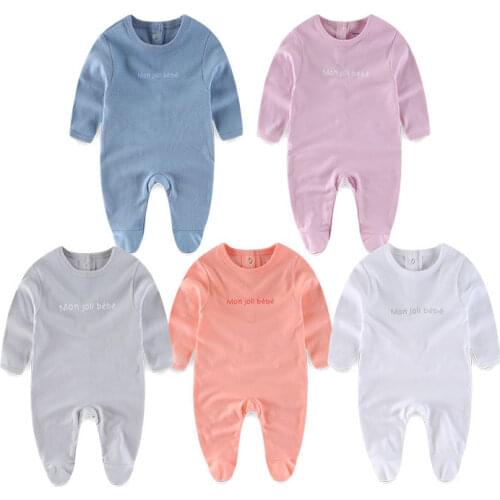 Newborn baby France pajamas cotton romper boys clothes overalls romper infants bebes jumpsuit premature infant baby clothes