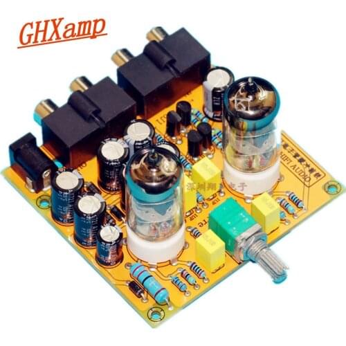 Ghxamp 6J1 Tube Preamplifier Hifi Auido Bile Preamplifier Finished Board For Class A Power Amplifier Diy AC 12V 1pc
