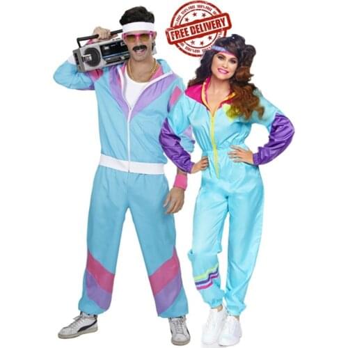 Halloween Carnival Party Adult 60s 70s Hippie Couples Cosplay Costume Music Festival Retro Disco Fancy Dress