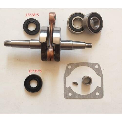 Crankshaft 848C804202 With Bearing Oil Seal Gasket for ZENOAH G4500 G5200 Chinese 45CC 52CC Chainsaw Garden Tools Parts