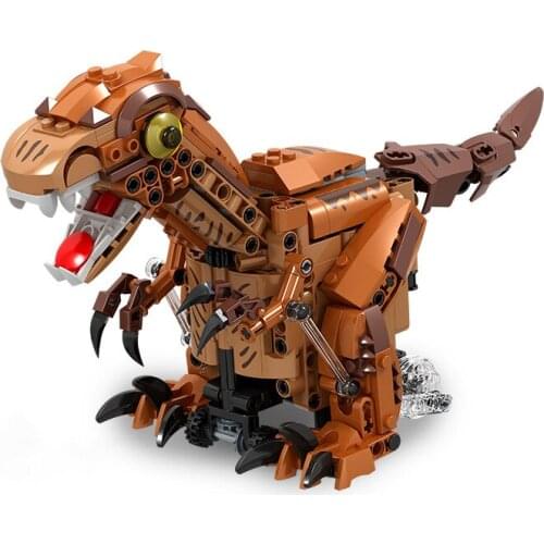 RC Jurassic Dinosaurs World Building Blocks Tyrannosaurus Bricks Classic Movie Model Kit Toys For Kids Creator Animals