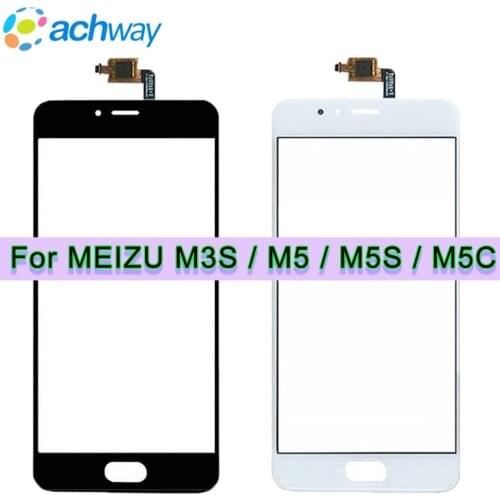 New 5.0''Meizu M3S Mini Touch Screen Digitizer Outer Glass Lens Replacement Meizu M5s Touch Panel M5C MEIZU M5 Touch Screen
