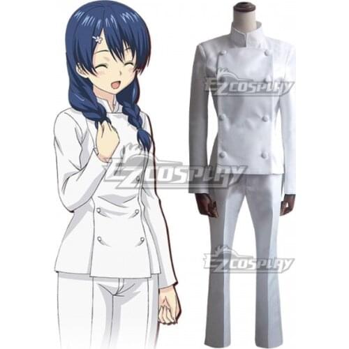 Food Wars Shokugeki No Soma Erina Nakiri Megumi Tadokoro Chef Uniforms Cosplay Costume E001