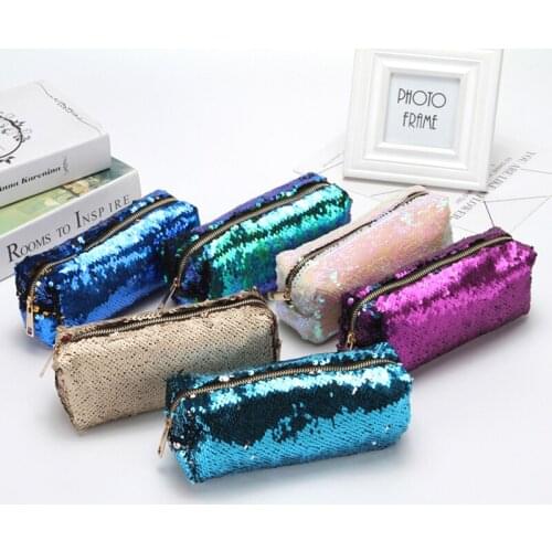 Sport Running Bags High Quality Double Color Sequins Handbag Cosmetic Bag Makeup Pouch Women Girls Sport Bags Running YC993694