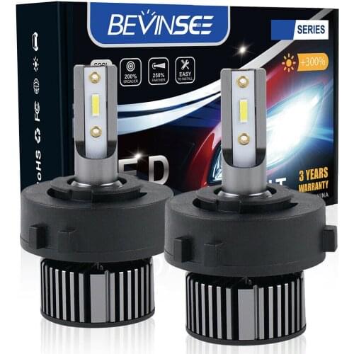 Bevinsee H7 LED Headlight Bulbs For VW Golf Jetta MK7 MK6 Scirocco Touran Sharan Mercedes-Benz Vito LED H7 Light Bulbs 2pcs