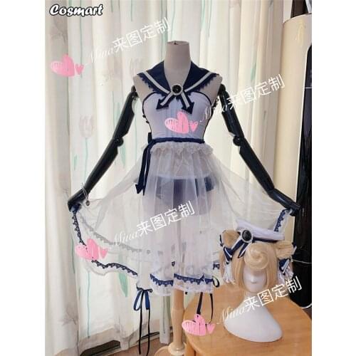 Game Arknights Gumi Uniform Cosplay Costume Swimsuit Girl With Hat Halloween Suit For Women Custom Made New 2020