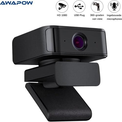 360° Automatic Tracking Face Webcam 1080P Full HD Web Cam With Microphone USB Auto Recognition Camera For PC Computer Conference