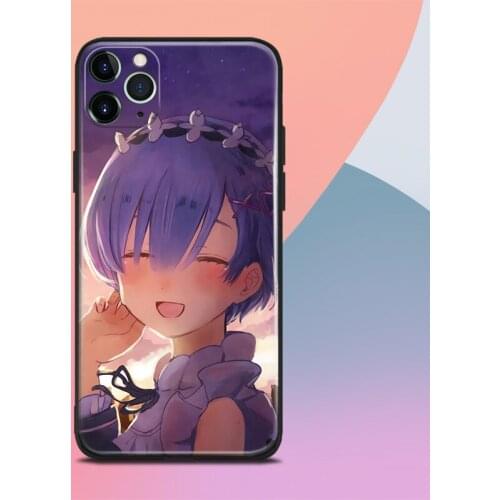 Rem re zero Anime cute For iPhone se 6 6s 7 8 plus x xr xs 11 pro max soft silicone phone case cover shell