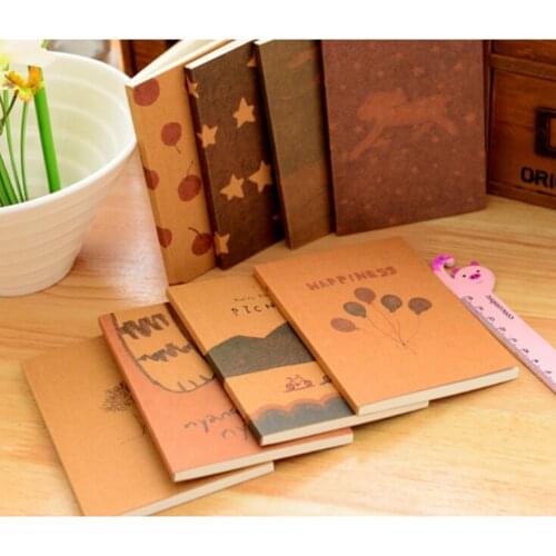 8 Styles Planner Travelers Notebook School Stationery Vintage Pastel Drawing Pastels Pockets Notedpad Diary Pocket Book