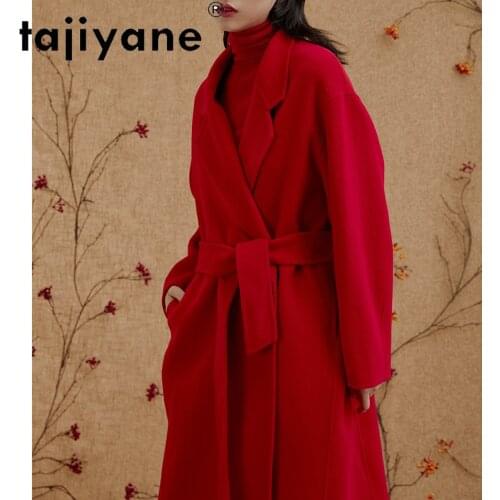 Womens 2021 Winter Coats Woman Real Fur Coat Women 100% Wool Jackets Female Jacket Long Clothes Abrigo Mujer TN1547