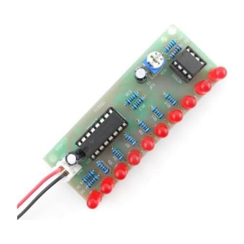 1PCS NE555+CD4017 Light Water Running Water LED DIY Kits NEW