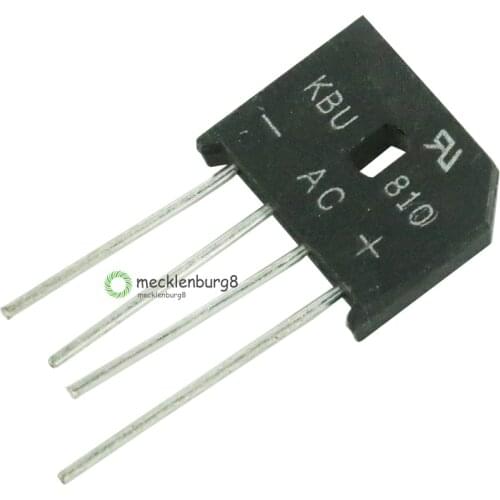 10PCS KBU810 KBU-810 8A 1000V Diode Bridge Rectifier Rectifier Single Phase Bridge Rectifier