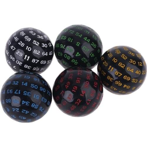 100 Sides Polyhedral Dice D100 Multi Sided Acrylic Dices for Table Board Game U2JB