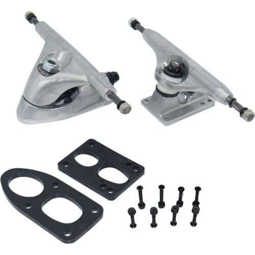 6.25Inch Surf Skateboard Trucks Longboard Trucks Spring Shock Truck Aluminium Alloy Longboard Bridges with Gaskets