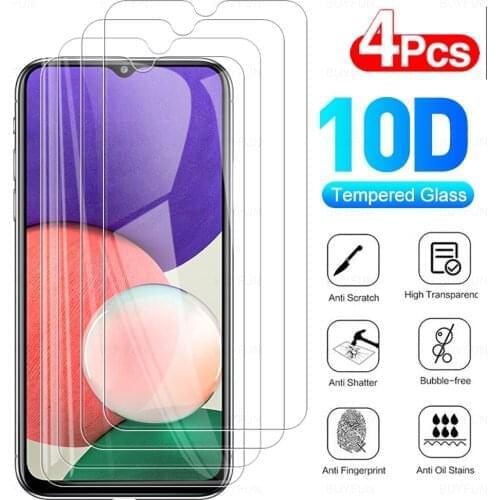 4pcs sansung galaxi a22 glass tempered glasses for samsung galaxy a22 a 22 5g 6.6“ SM-A226B anti-scratch screen protectors film