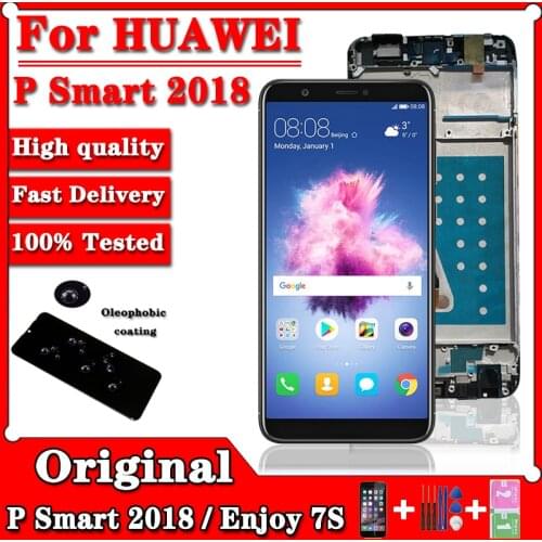 5.65"Original For Huawei P Smart 2018 FIG-LX1/LA1/LX2 LCD Display Touch Screen Replacement Screen for Huawei Enjoy 7S Display