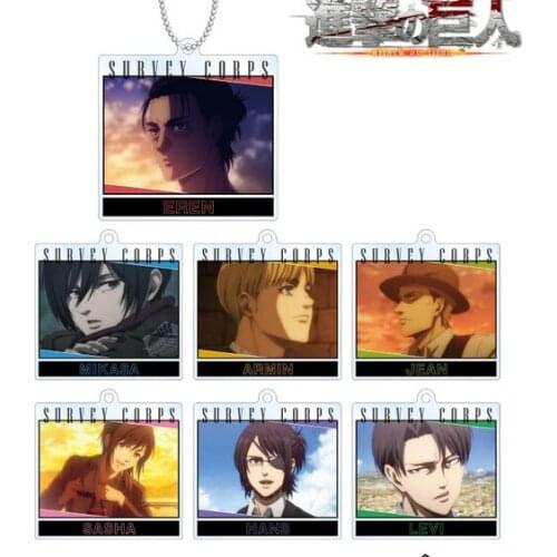 Anime Attack on Titan Eren Jäger Rival Ackerman Erwin Smith Acrylic Stand Figure Display Model Plate Tabletop Decor Collection