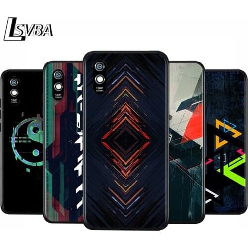 ESports Game Gaming Striped Art For Xiaomi Redmi 10X 9I 9C 9A 9 GO K30 Ultra K20 8A 8 7A 7 S2 6 Pro 5G Black Phone Case