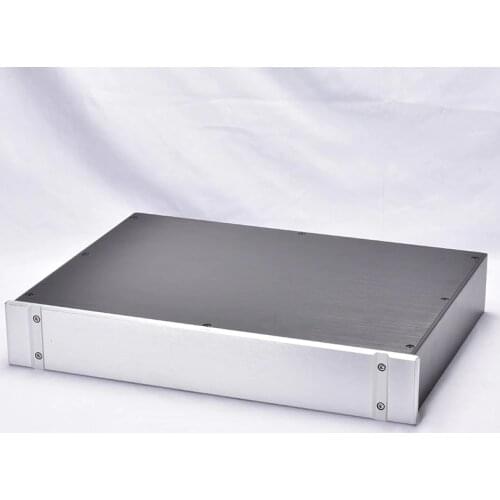 430*70*308mm slotted panel all aluminum alloy amplifier case preamplifier decoding case DAC amplifier shell DIY box
