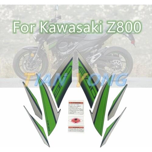For Kawasaki z800 Z-800 Motorcycle Gray-Green Customized decals High Quality parts Bodywork fairing kit Waterproof sticker