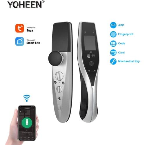 YOHEEN Face Recognition Lock Keyless Electronic Digital Fingerprint Palm Print Full Automatic Smart Lock with Wifi Tuya App