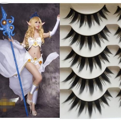 Anime Cosplays Japanese-style little devil False eyelashes cosplay costume 5pcs
