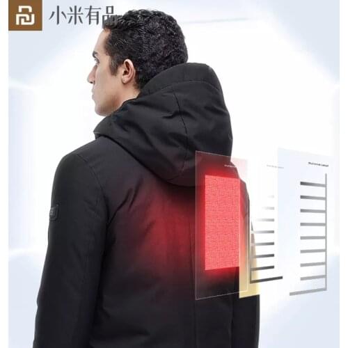 SUPIELD Electric Heated Jacket Winter Coat Men Women Outdoor Waterproof USB Heating Washable Down Jacket Clothing
