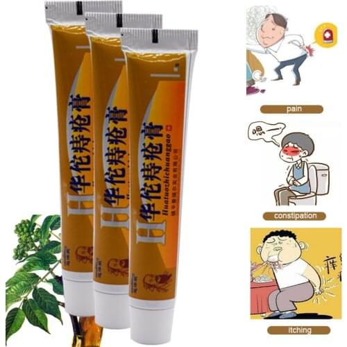 Huatuo Hemorrhoids Ointment Chinese Herbal Medical Effective Treatment Internal External Piles Anal Fissure Hemorrhoid Cream